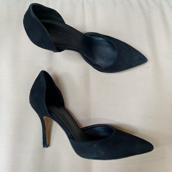 Vince Celeste d'Orsay Pointed Toe Pump Black 5.5 - Picture 3 of 11